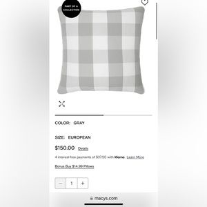 Set. 2 JULIANNE.  ONE. EURO. SHAM